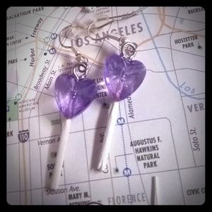 Purple ♡ Sucker Pop Earrings